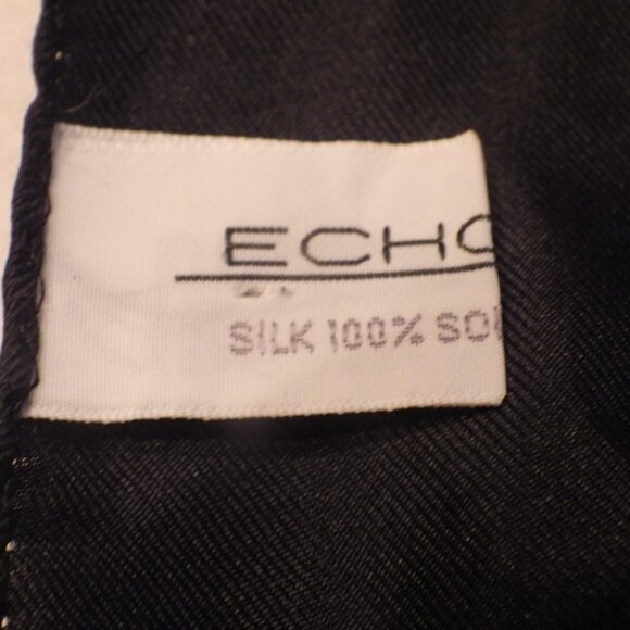 Vintage Silk Christmas Scarf/ ECHO/ Toys/ Toy Soldiers/ Train/ Doll - Picture 7 of 8